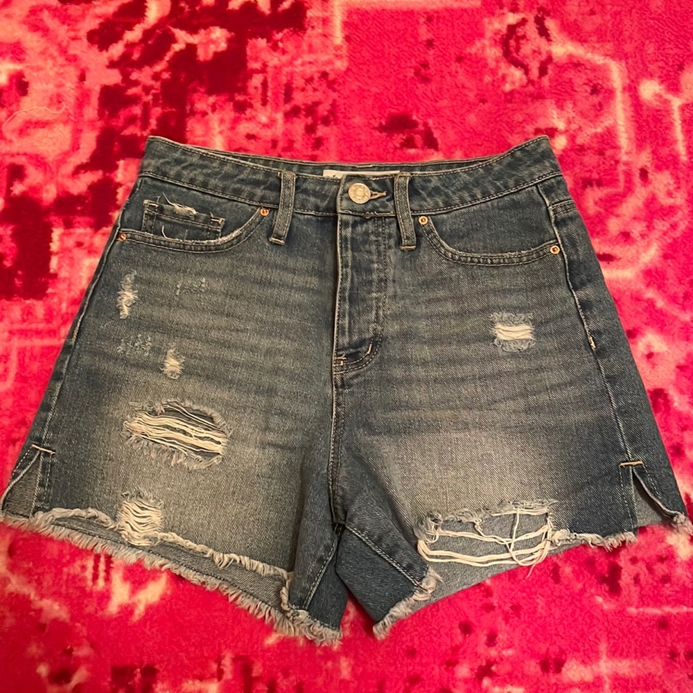 YMI mom fit denim shorts